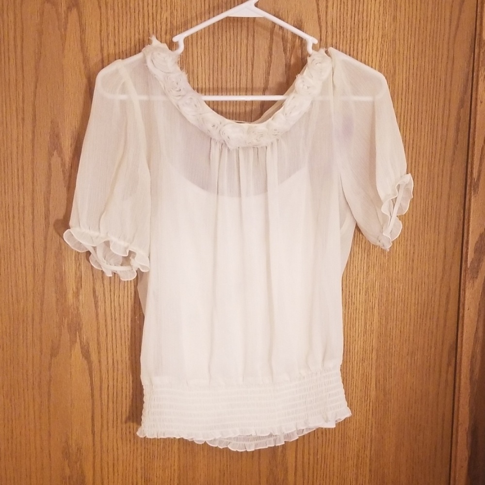 Off-white blouse